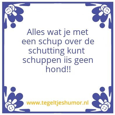 Tegeltje: Hond