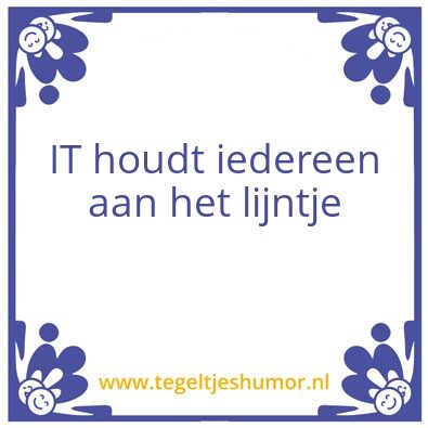 Tegeltje: ICT