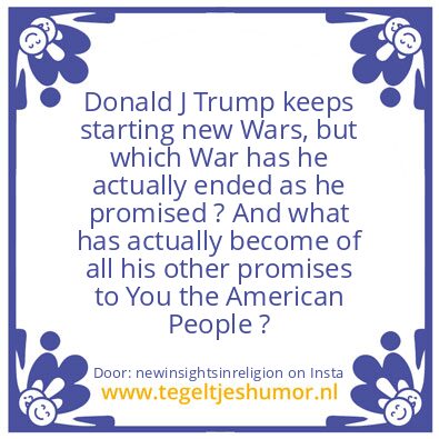 Tegeltje: you’re an tool to Donald.