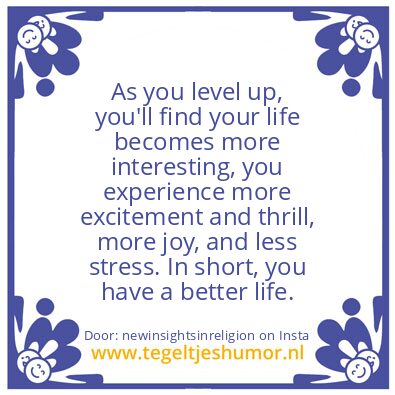 Tegeltje: level up
