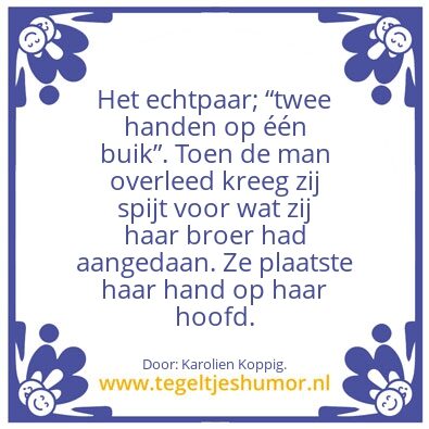 Tegeltje: Gevolg:
