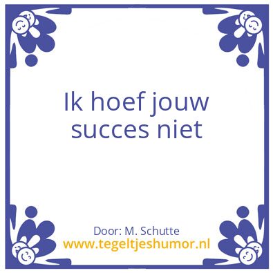Tegeltje: Tegel