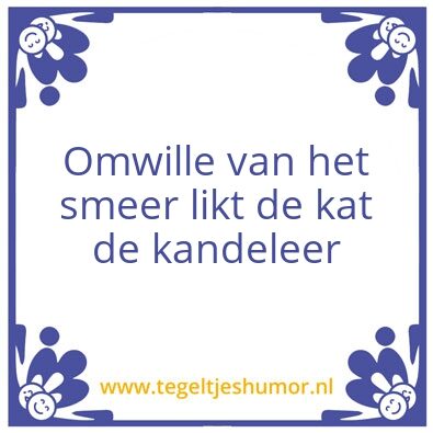 Tegeltje: Smeer