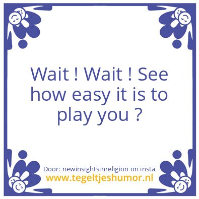 Tegeltje: Who lives in La La Land,..