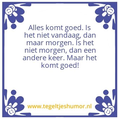 Tegeltje: Tegeltje