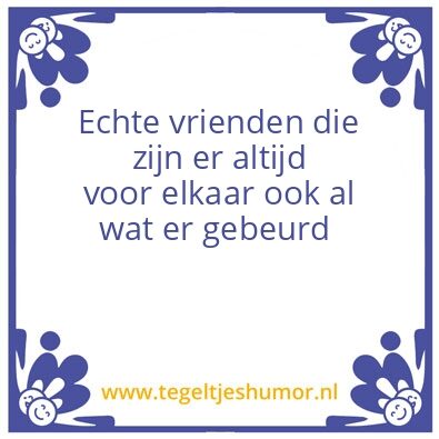 Tegeltje: Vrienden 4-ever