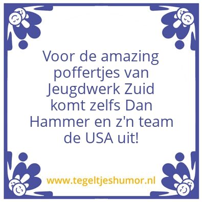 Tegeltje: Preek en Poffertjes