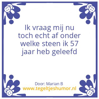 Tegeltje: Marian Borg