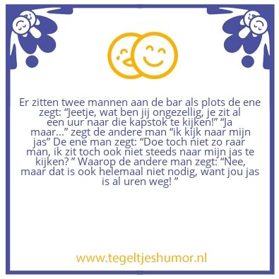 Tegeltje: Kapstok Jas