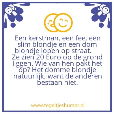 Tegeltje: Bestaat niet