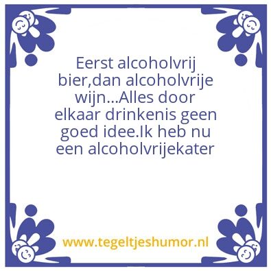 Tegeltje: #Dry January
