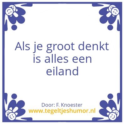Tegeltje: Eiland