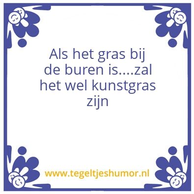 Tegeltje: Kunstgras