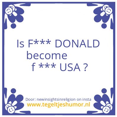 Tegeltje: Your Donald ?