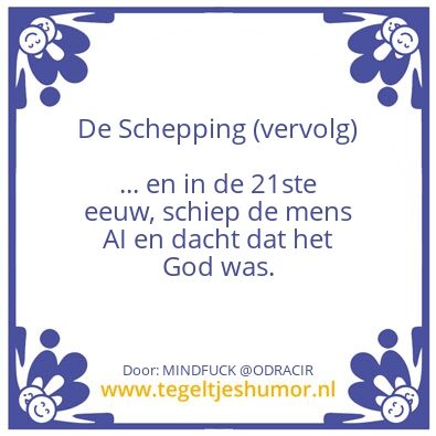 Tegeltje: AI