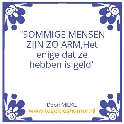 Tegeltje: mooie