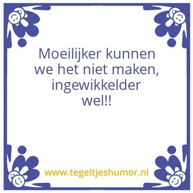 Tegeltje: Budgetteren