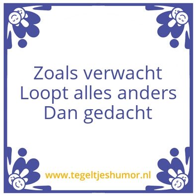 Tegeltje: Onzin