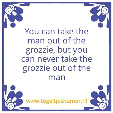 Tegeltje: Groz