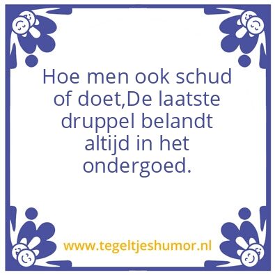 Tegeltje: mannen humor