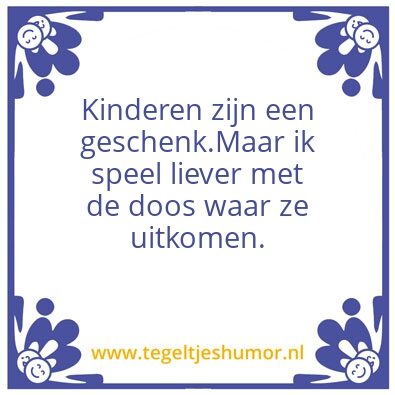 Tegeltje: Geschenk