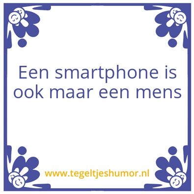 Tegeltje: Mens