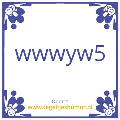Tegeltje: hhh