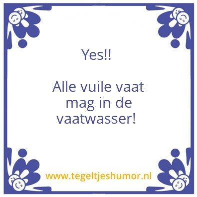Tegeltje: Keuken