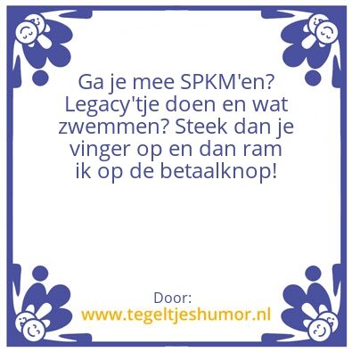 Tegeltje: Tegeltje
