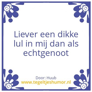 Tegeltje: Mannen