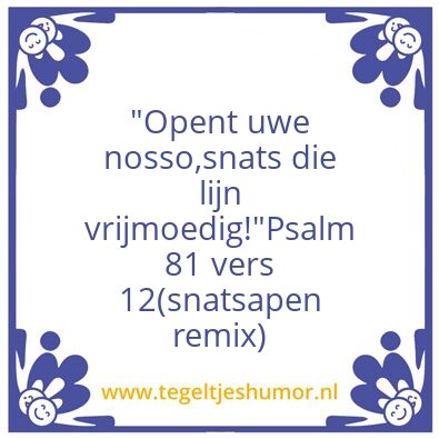 Tegeltje: Mogge