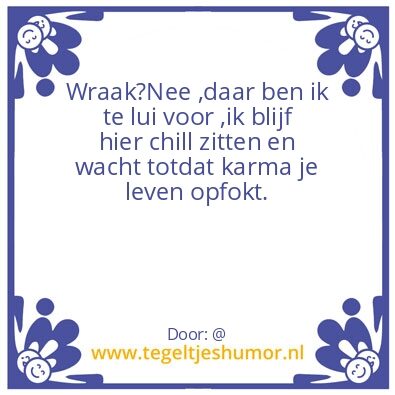 Tegeltje: leuk
