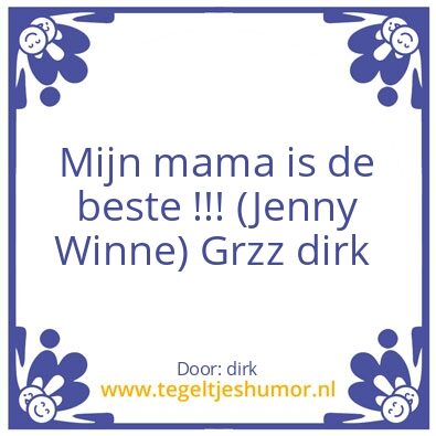 Tegeltje: mama
