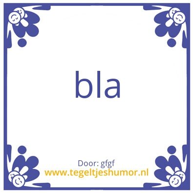 Tegeltje: rere