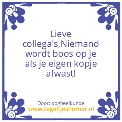Tegeltje: x