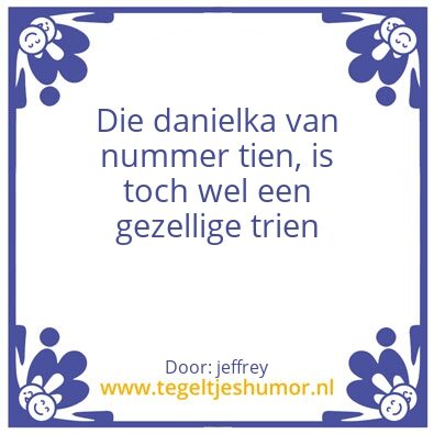 Tegeltje: Daniella