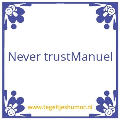 Tegeltje: aos