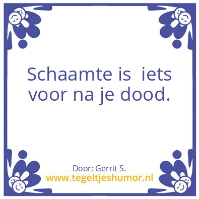 Tegeltje: Ik ben Gerrit.