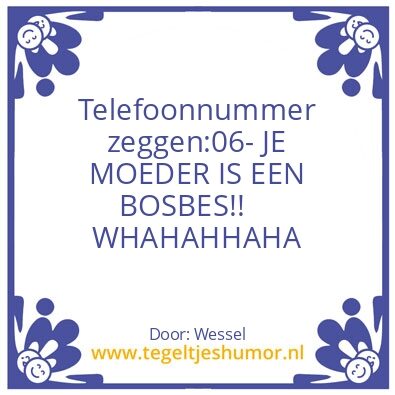 Tegeltje: 06-