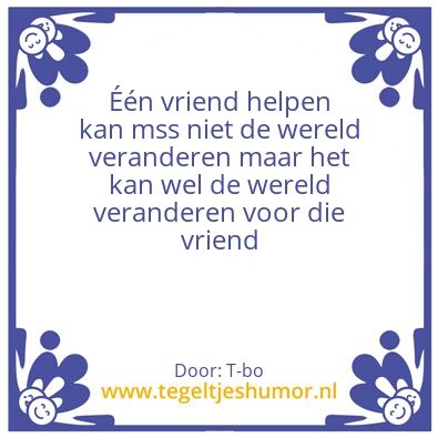 Tegeltje: Tegeltje