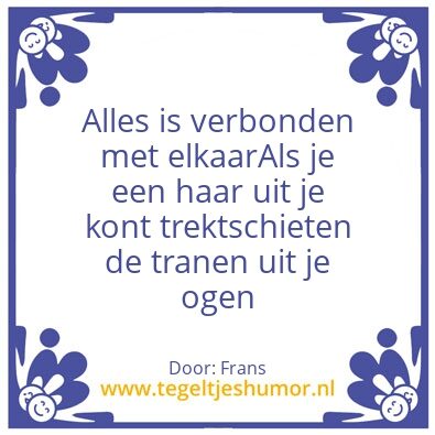 Tegeltje: Verbonden