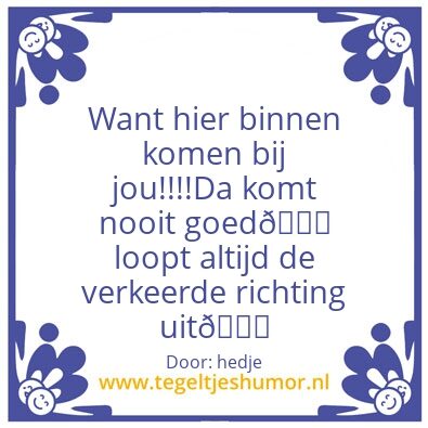 Tegeltje: DD