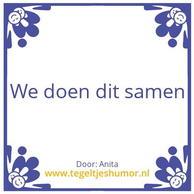 Tegeltje: Anita
