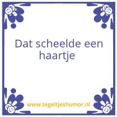 Tegeltje: Wat is dit