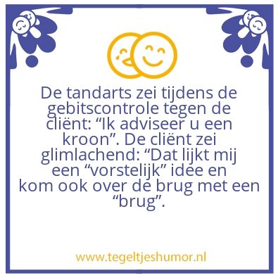 Tegeltje: Kroon.