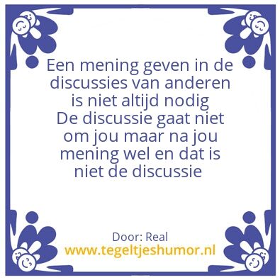 Tegeltje: Real