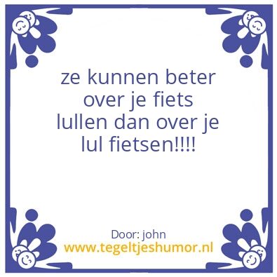 Tegeltje: gezegde