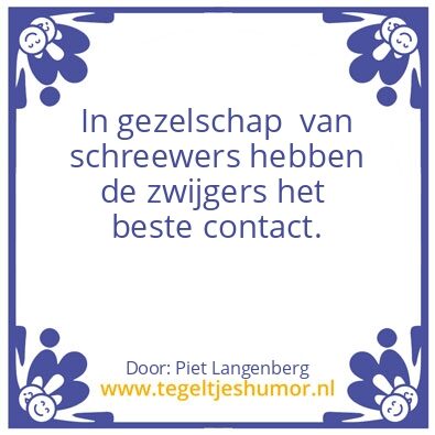 Tegeltje: waarheid