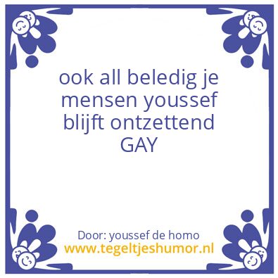 Tegeltje: youssef