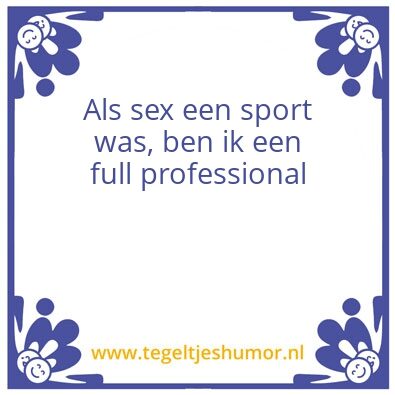 Tegeltje: Funny